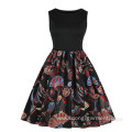 Fashion Sleeveless Ladies Flower Lovely Dress With Belt